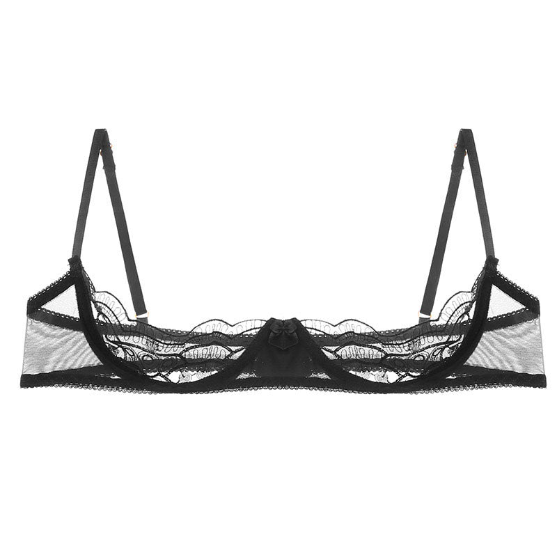 Half-support hollow bra panties