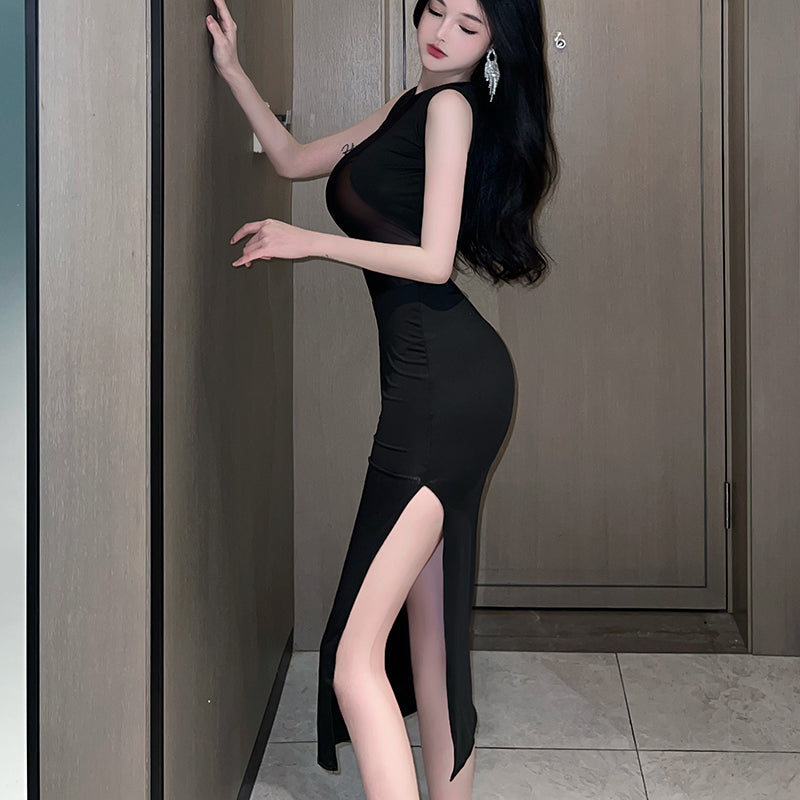 Hollow cheongsam sexy dress – Deegnx