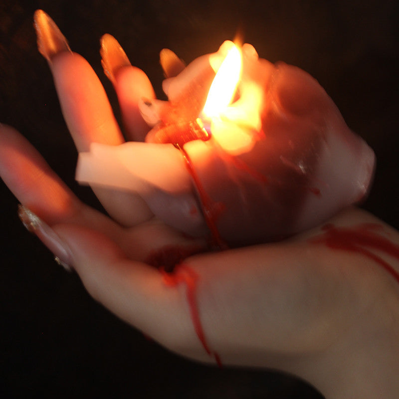 Heart aromatherapy low temperature candle