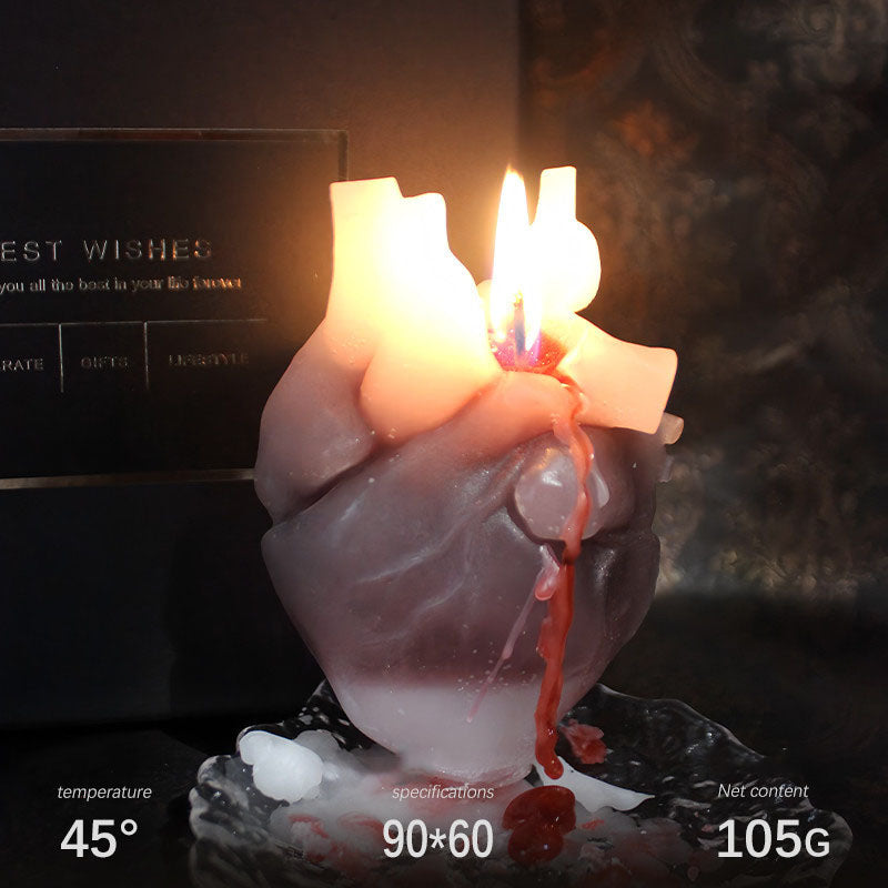 Heart aromatherapy low temperature candle
