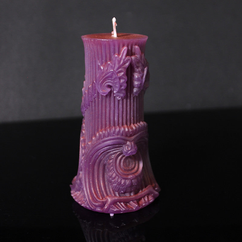 Roman column low temperature candle