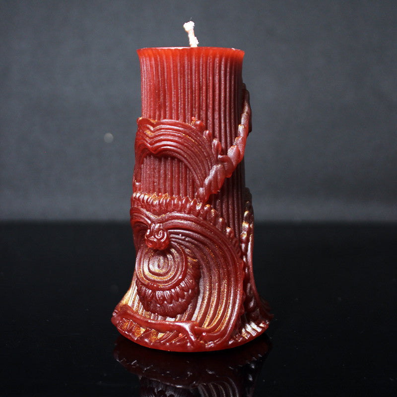 Roman column low temperature candle