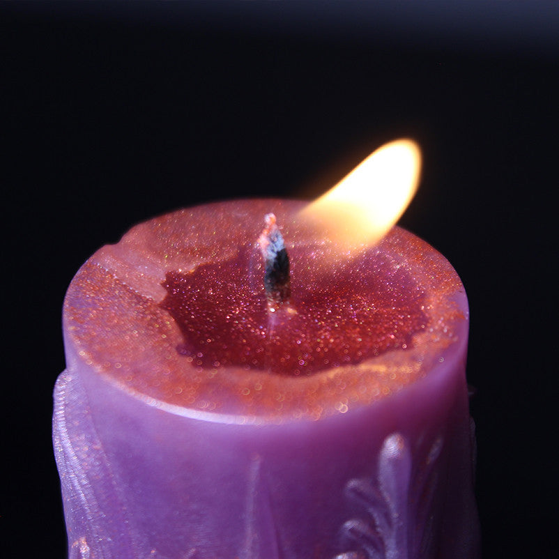 Roman column low temperature candle