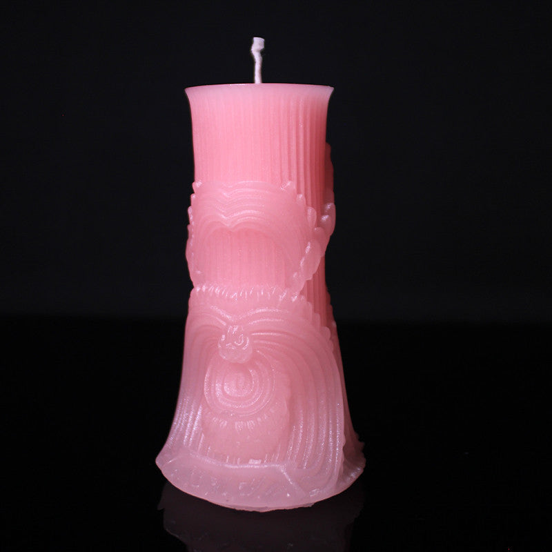Roman column low temperature candle