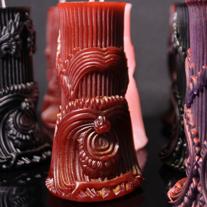 Roman column low temperature candle