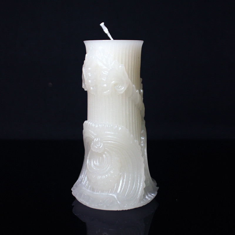 Roman column low temperature candle