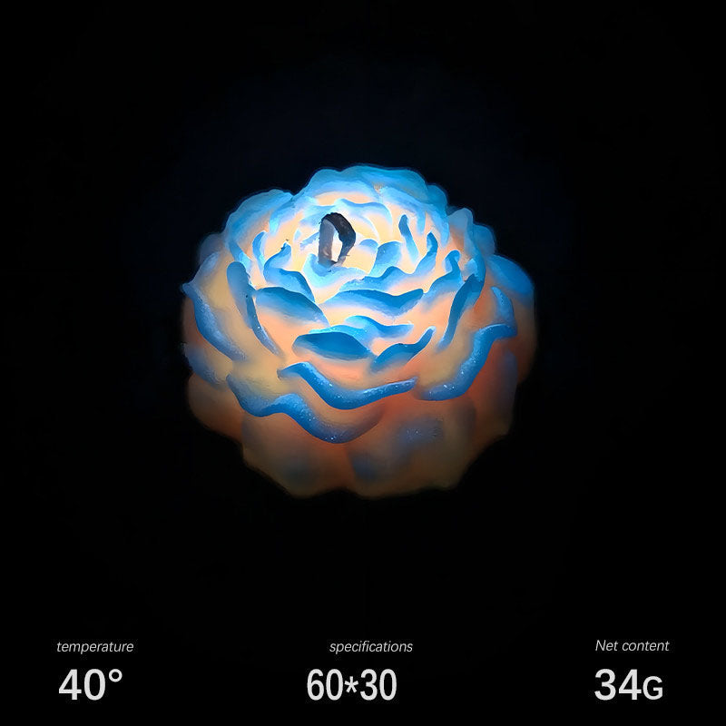 Luminous gradient peony low temperature candle