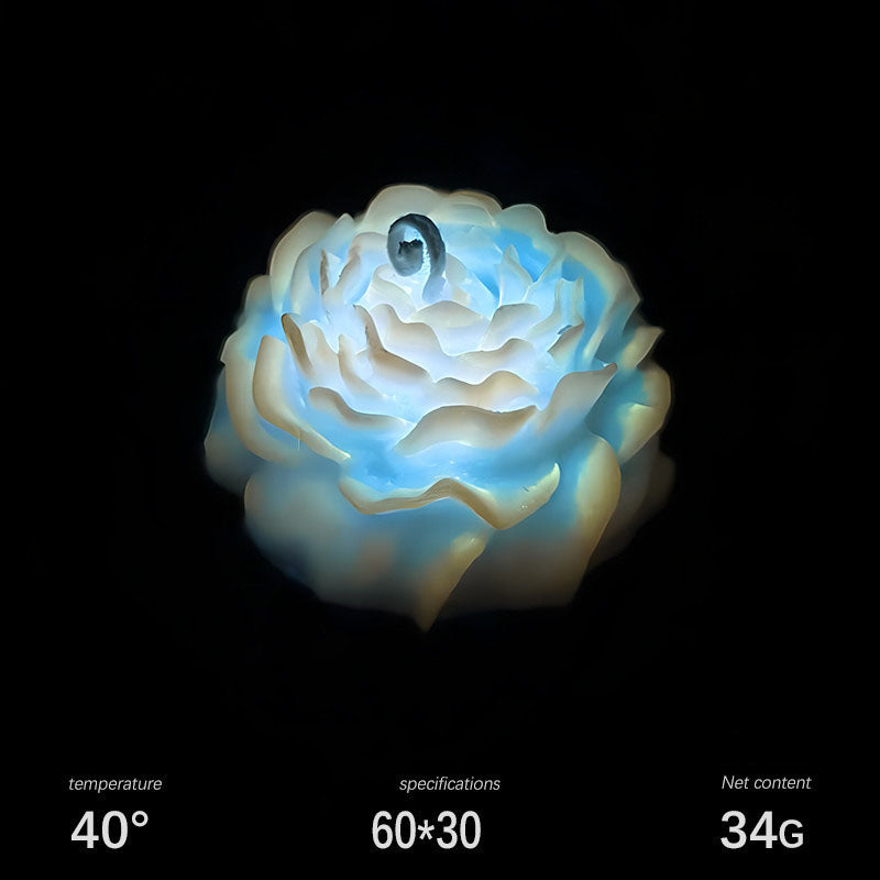 Luminous gradient peony low temperature candle