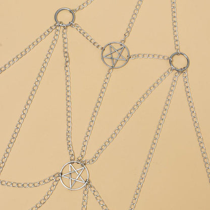 Star-shaped hollow body chain