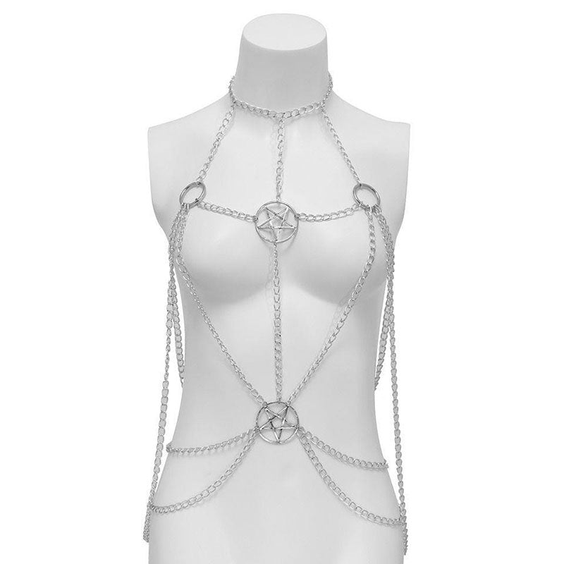 Star-shaped hollow body chain