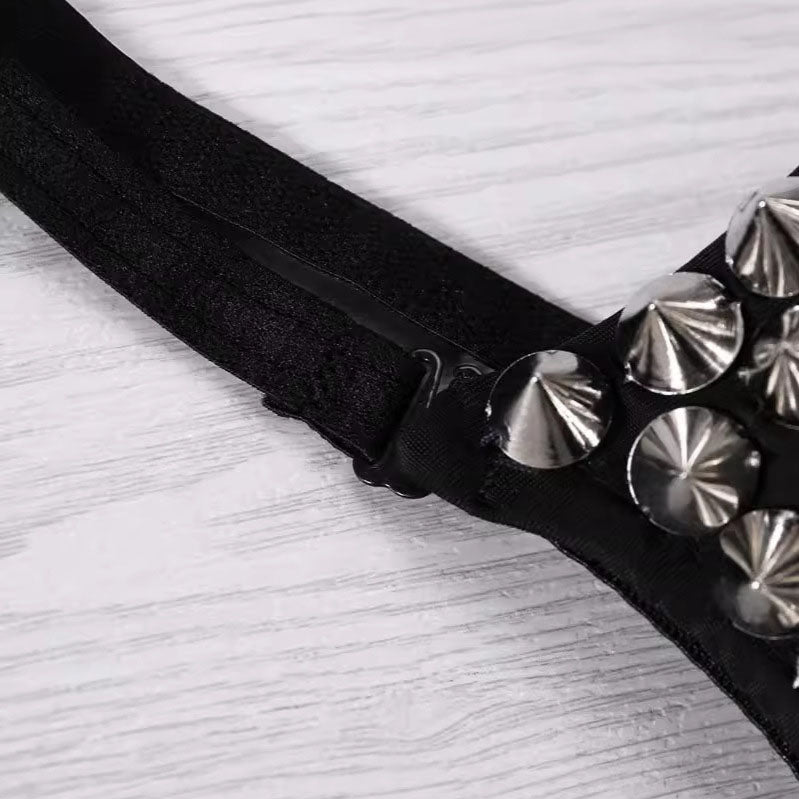 Shiny rivet bra