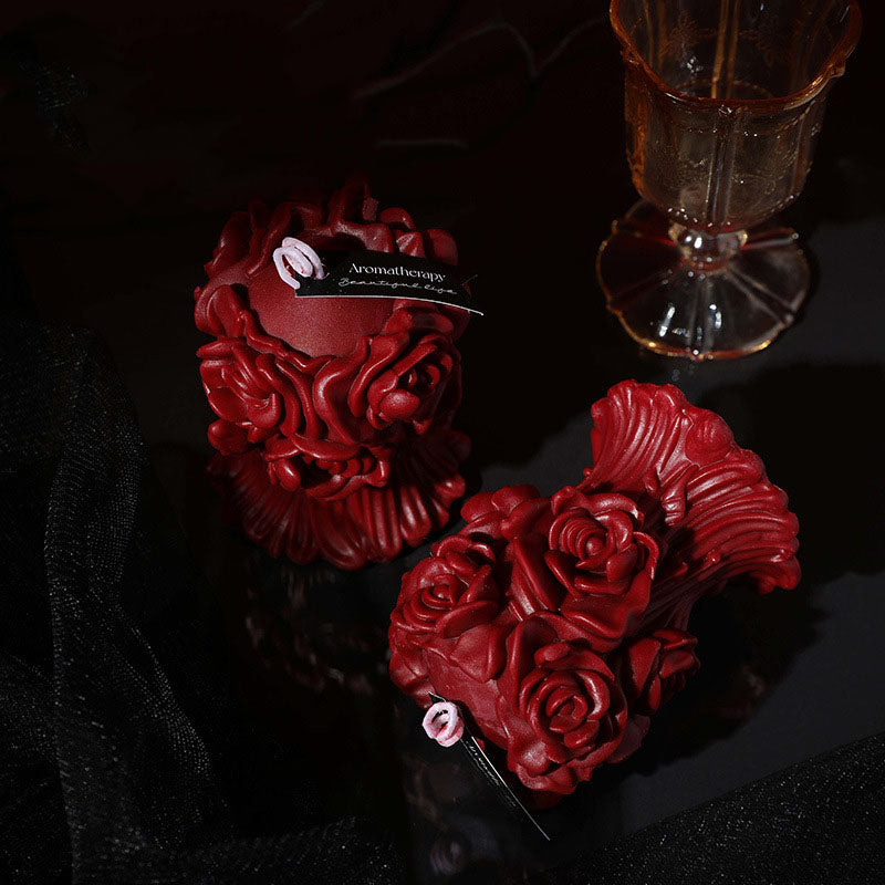 Flower basket low temperature candle