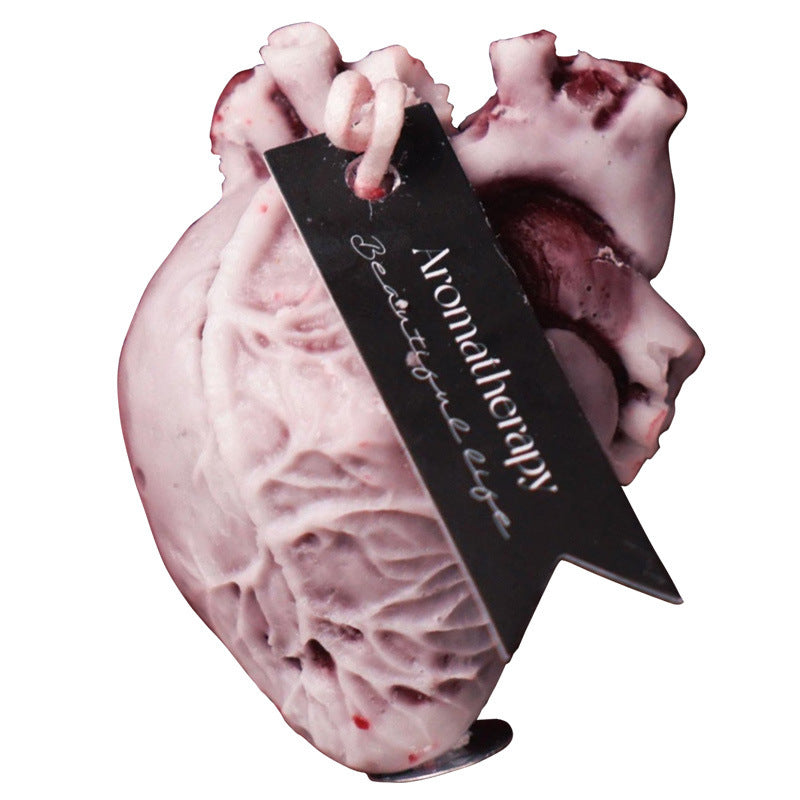 Heart-shaped low-temperature candle