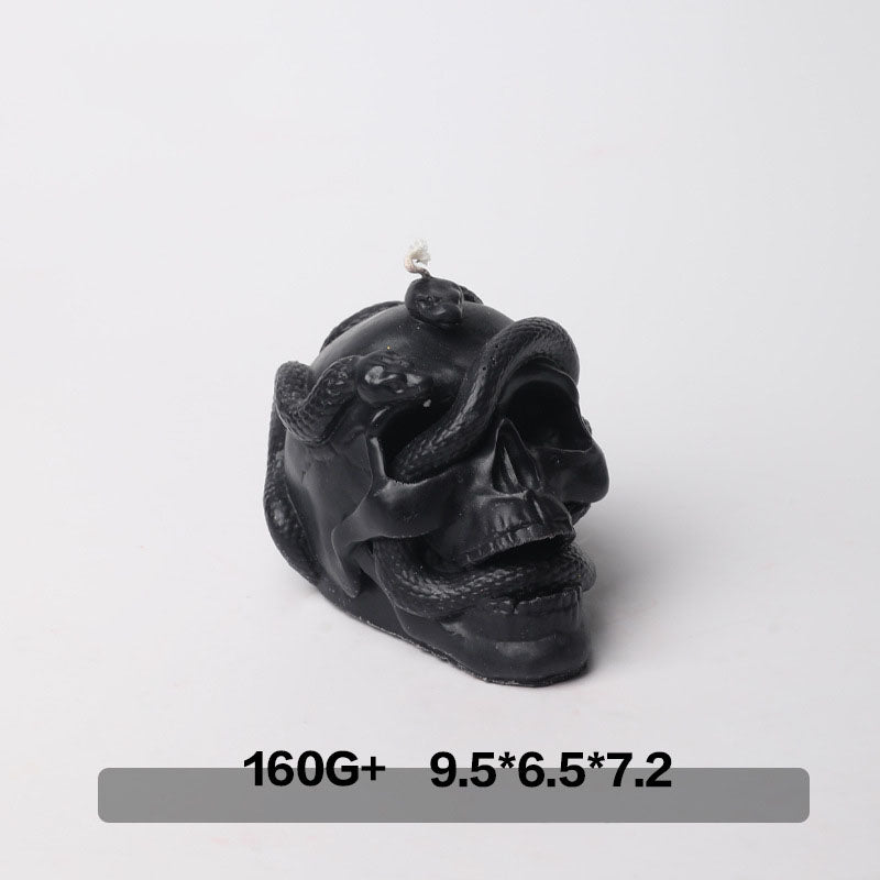 Snake skull low temperature candle
