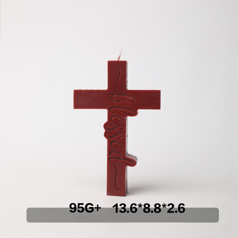 Cross low temperature candle