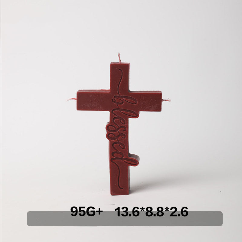 Cross low temperature candle