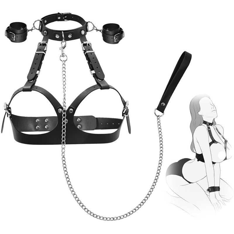 Bondage straps and handcuffs