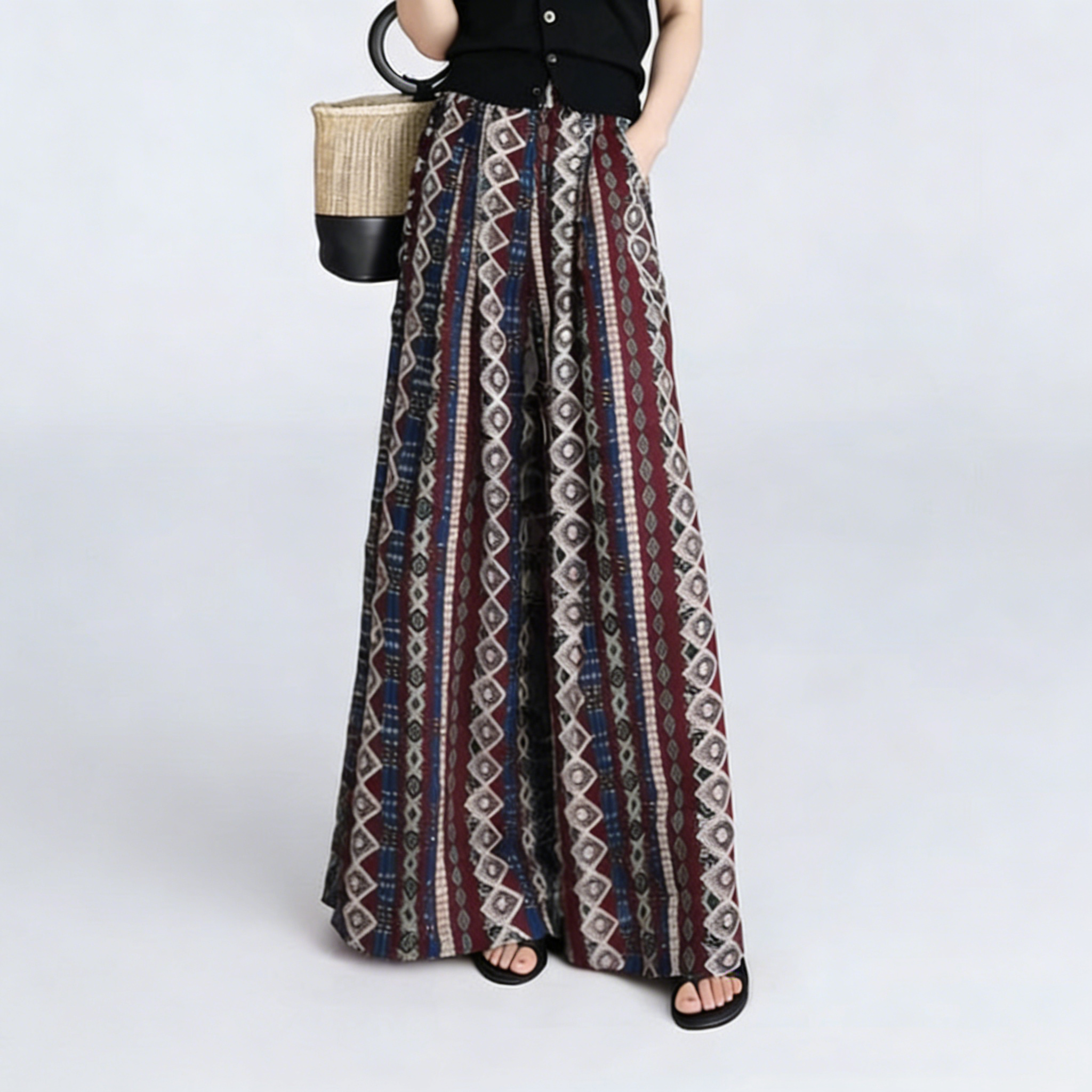 Summer casual wide-leg pants