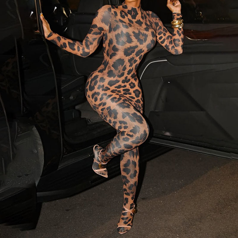 Cheetah-Printed Jumpsuit