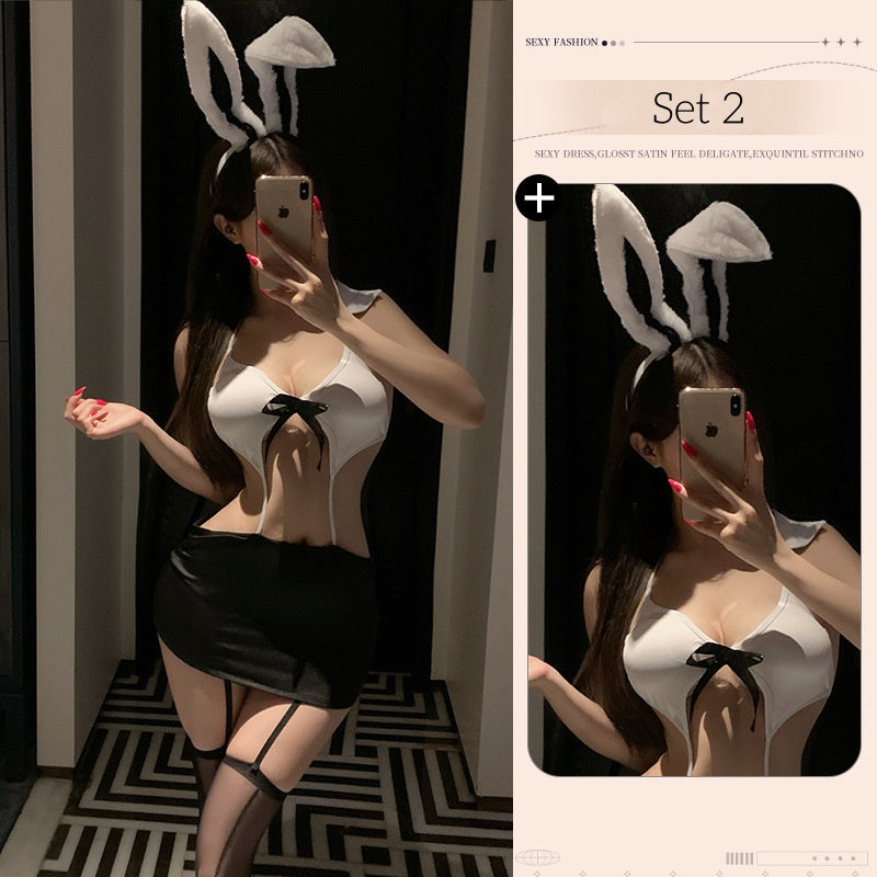 Bunny Girl uniform body-hugging skirt set