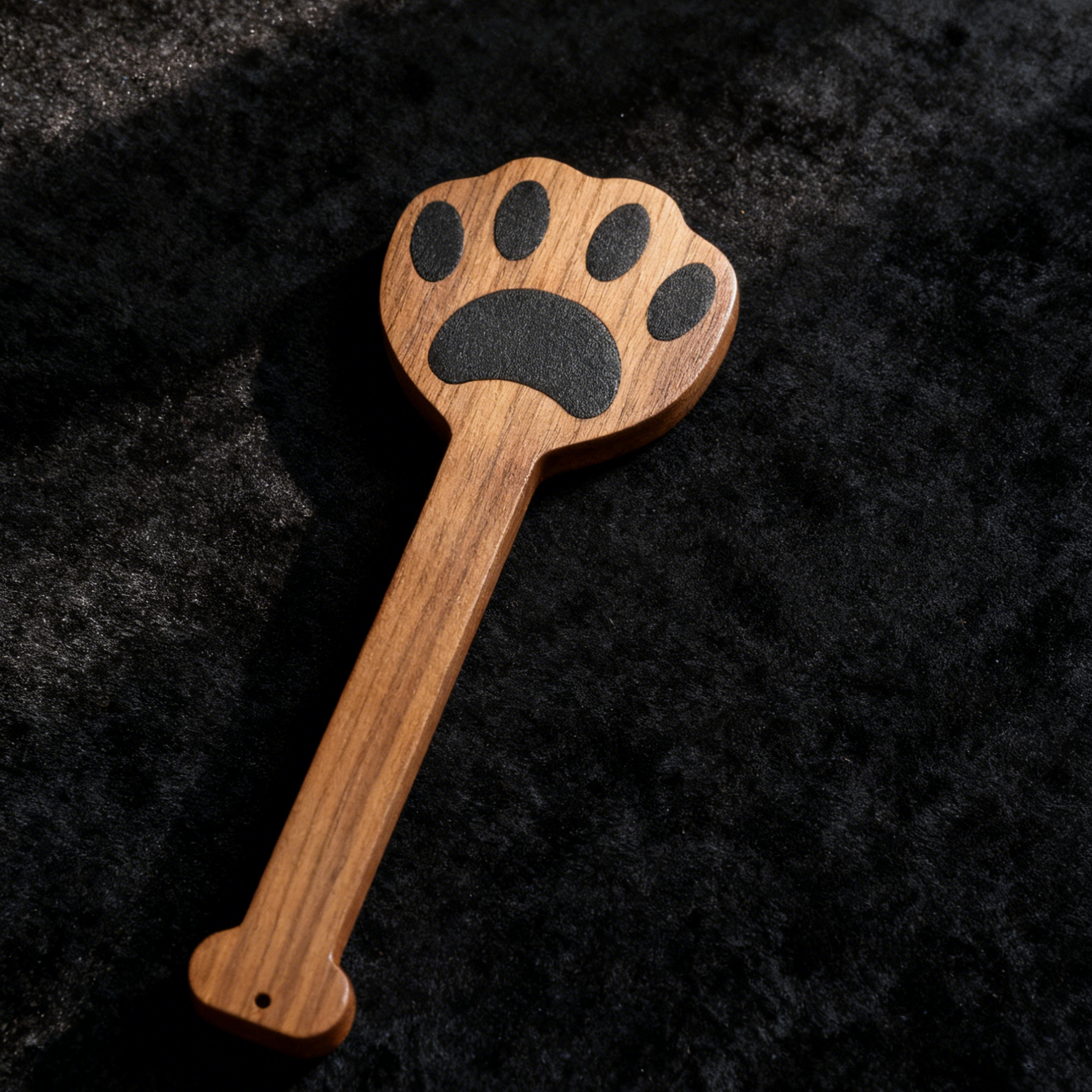 BDSM cat claw walnut wood spanking paddle