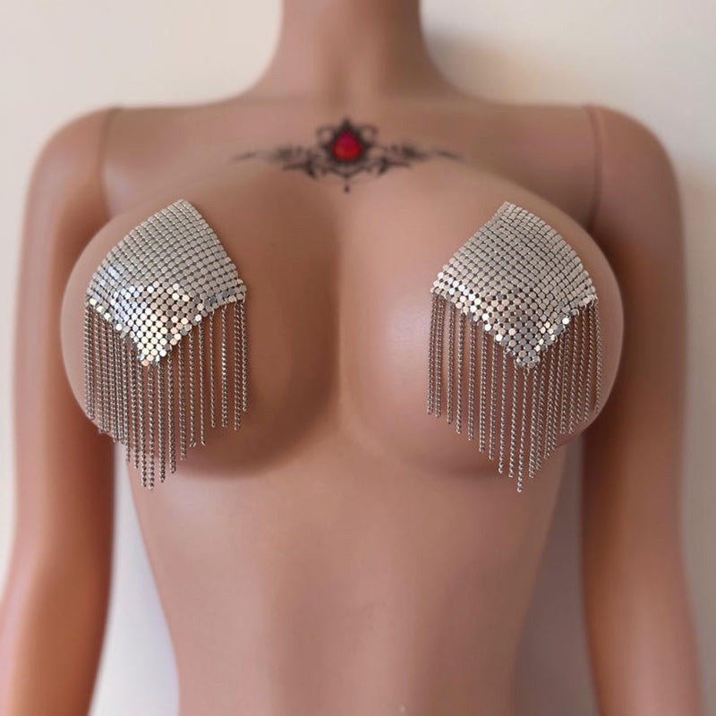 Square tassel nipple cover