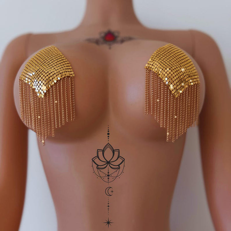 Square tassel nipple cover