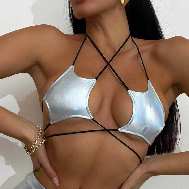 Five-pointed star strappy bra