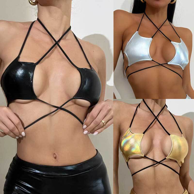 Five-pointed star strappy bra