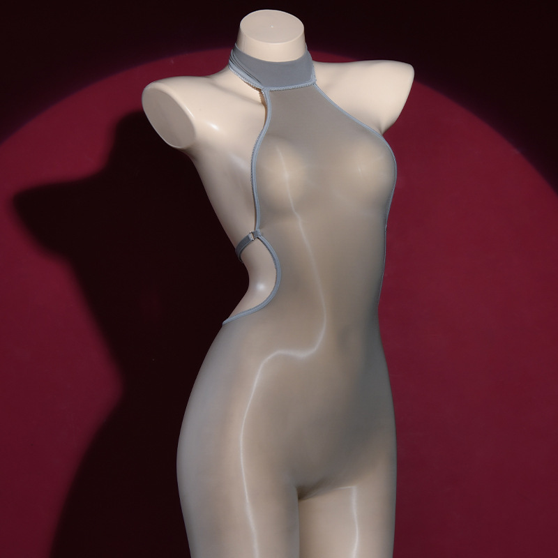 Sexy backless stockings bodysuit