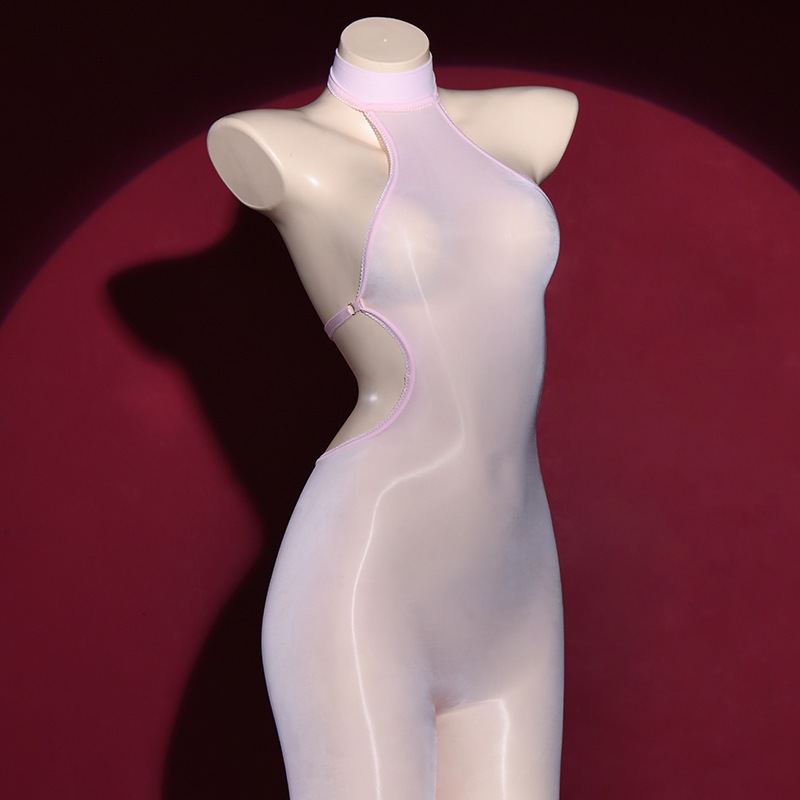 Sexy backless stockings bodysuit