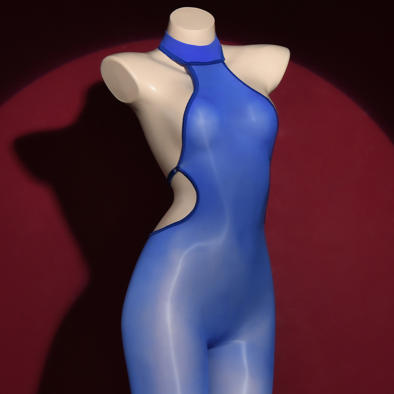 Sexy backless stockings bodysuit