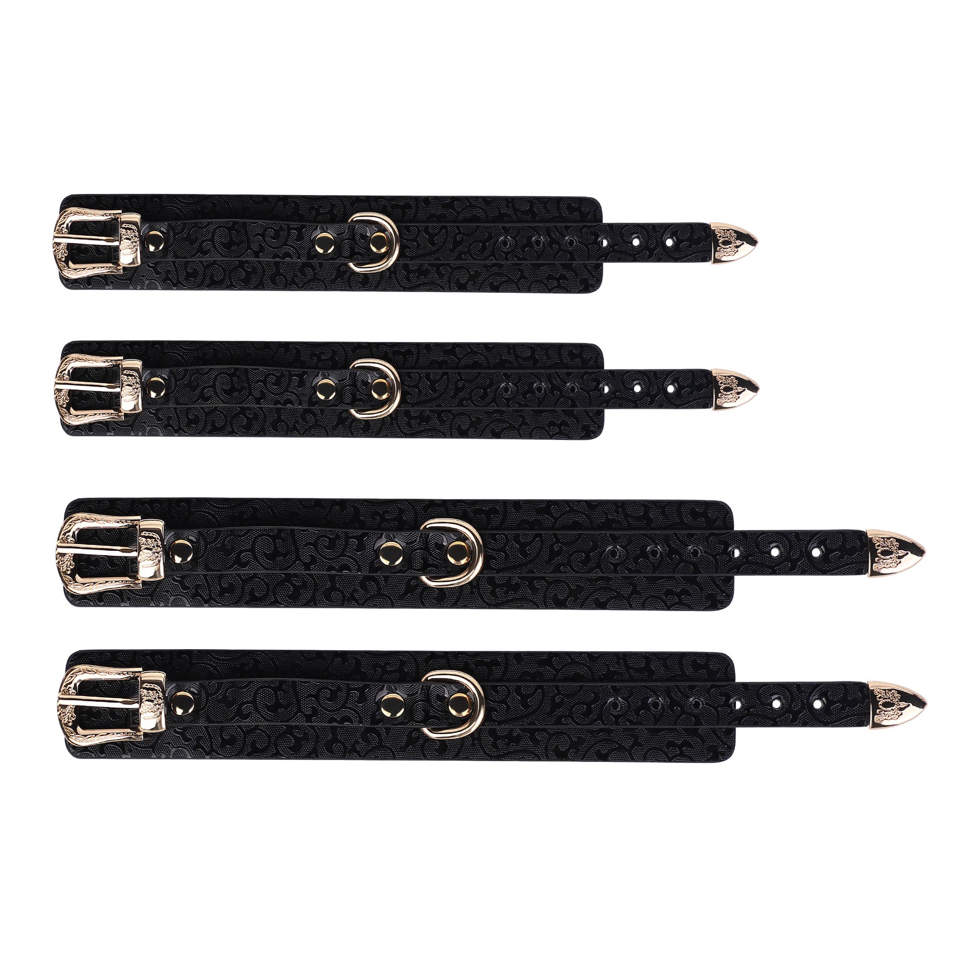 One-line handcuffs and leg cuffs set