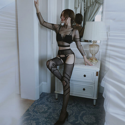 Diamond Pattern Net Stockings