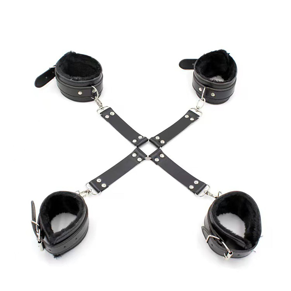 Cross buckle straps