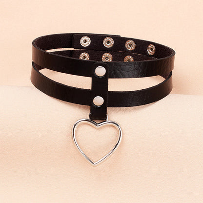 Love pendant double choker