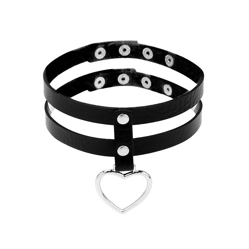 Love pendant double choker