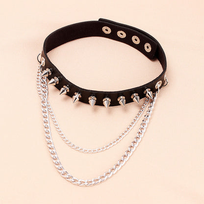 Riveted double chain choker