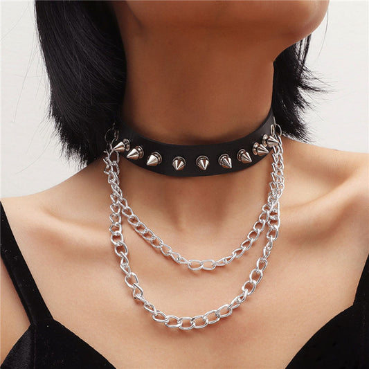 Riveted double chain choker