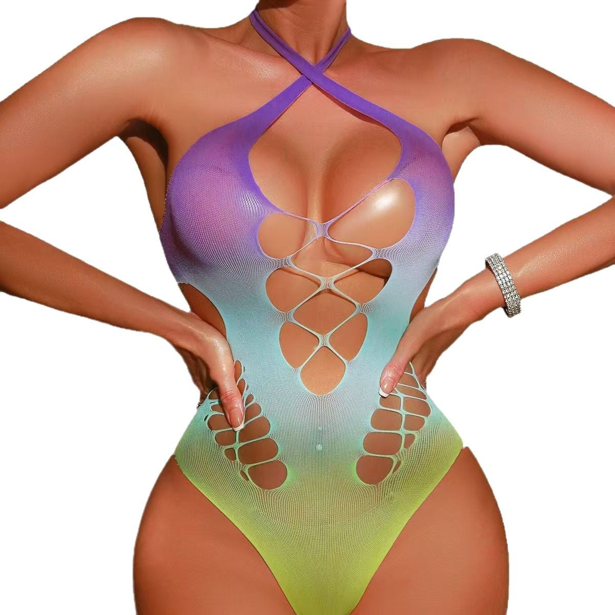 Mermaid gradient jumpsuit