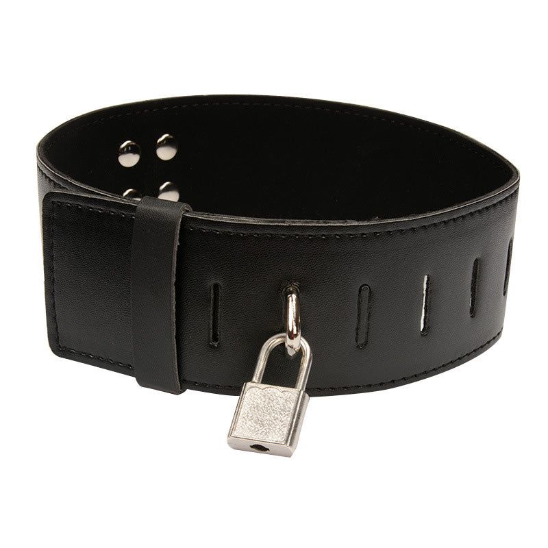Bondage handcuffs, collar, and leg cuffs set
