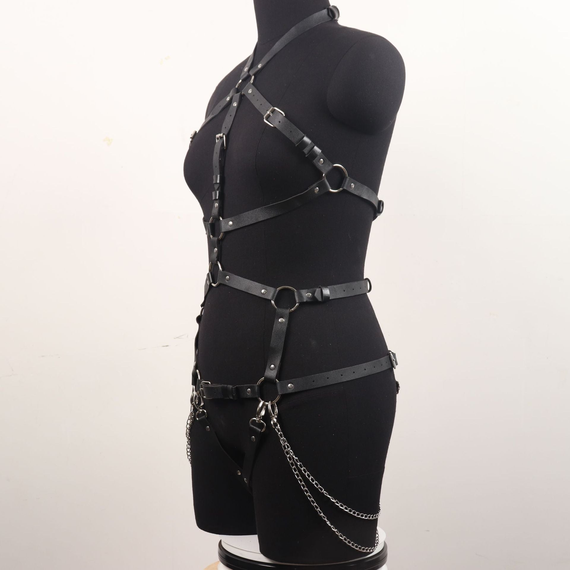 Leather bondage suit