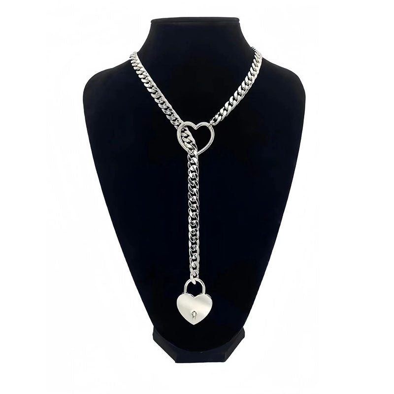 Heart lock necklace