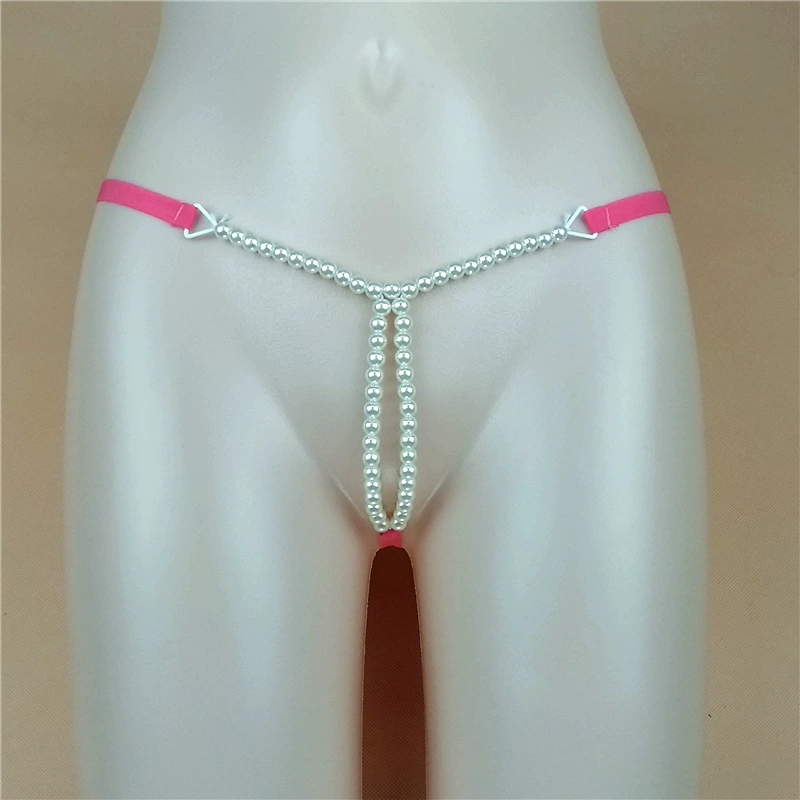 Pearl Thong with Thin Strap