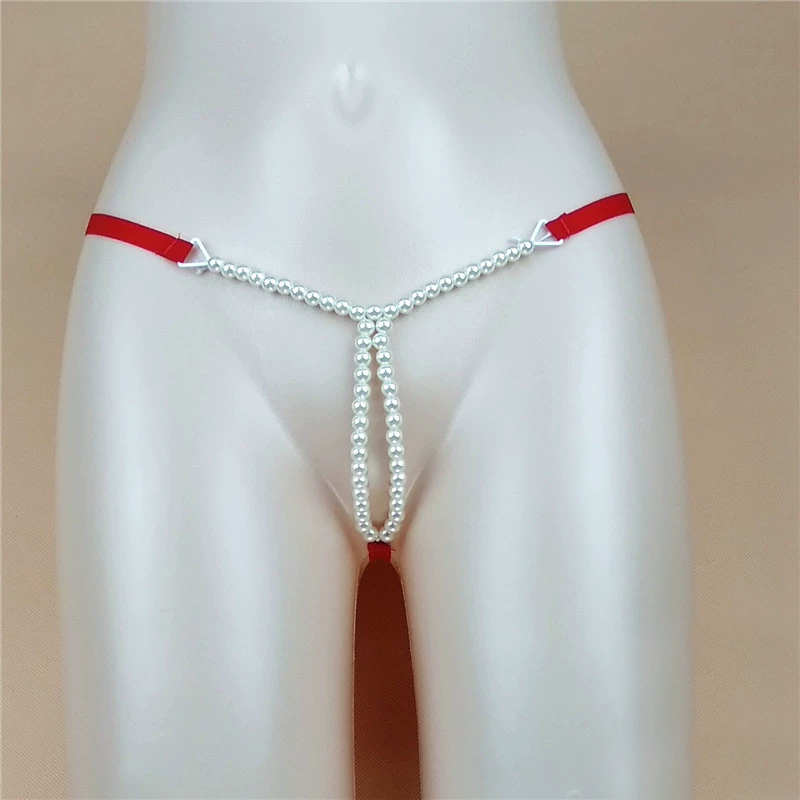 Pearl Thong with Thin Strap