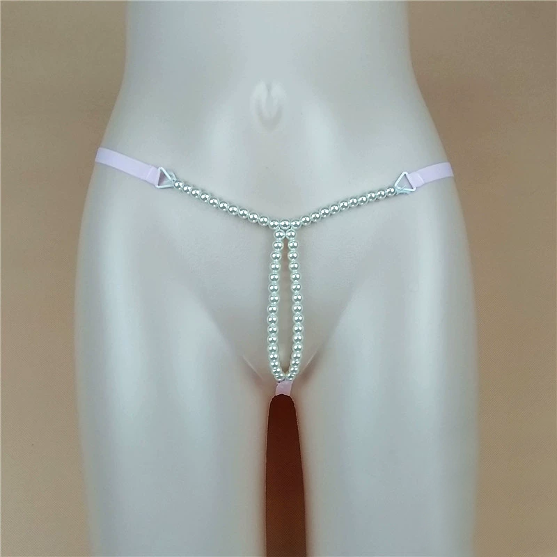 Pearl Thong with Thin Strap