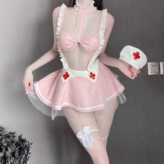 Sweet butterfly lace nurse uniform