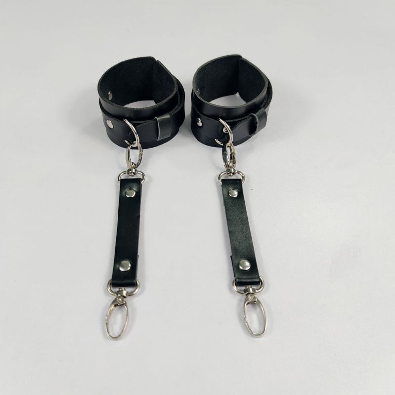 Leather mask eye mask set