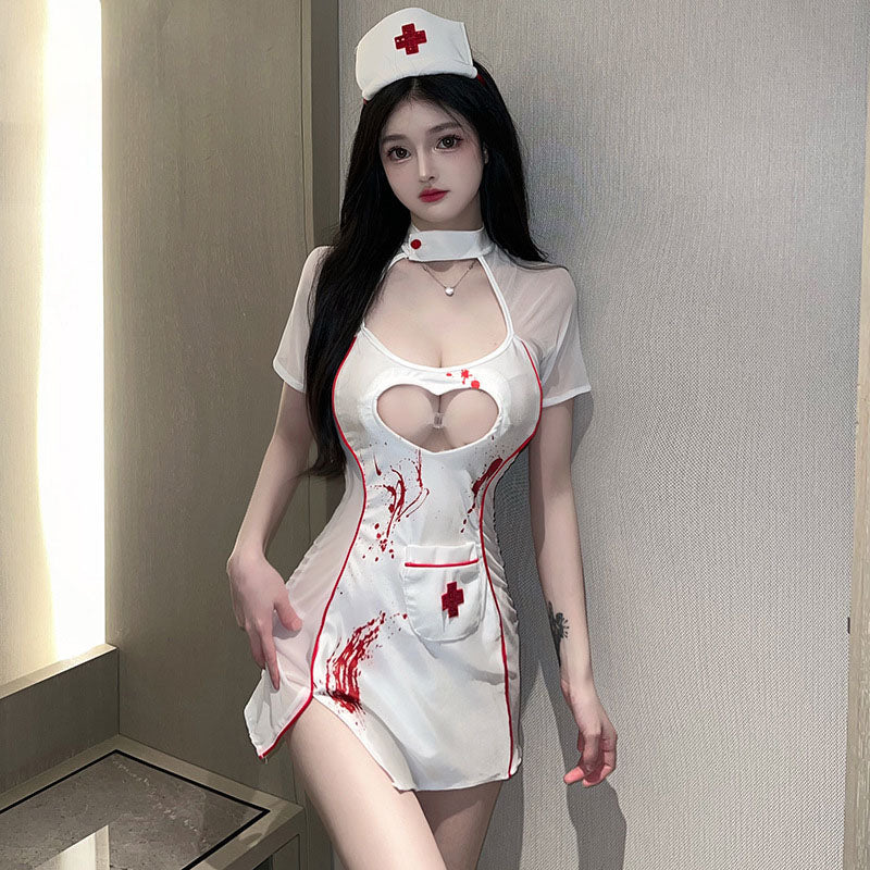 Nurse uniform print set