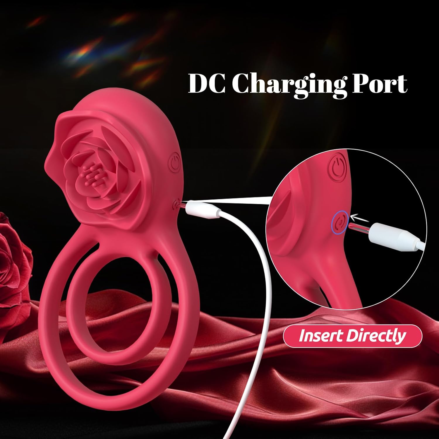 Thorny Rose Vibrating Ring